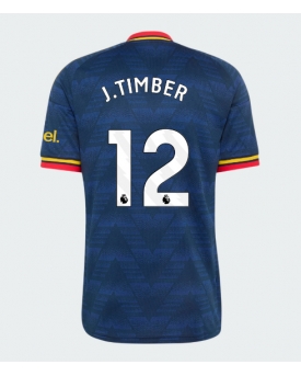 Arsenal Jurrien Timber #12 Maglia Gara Trasferta Repliche 2026-27 Maniche Corte